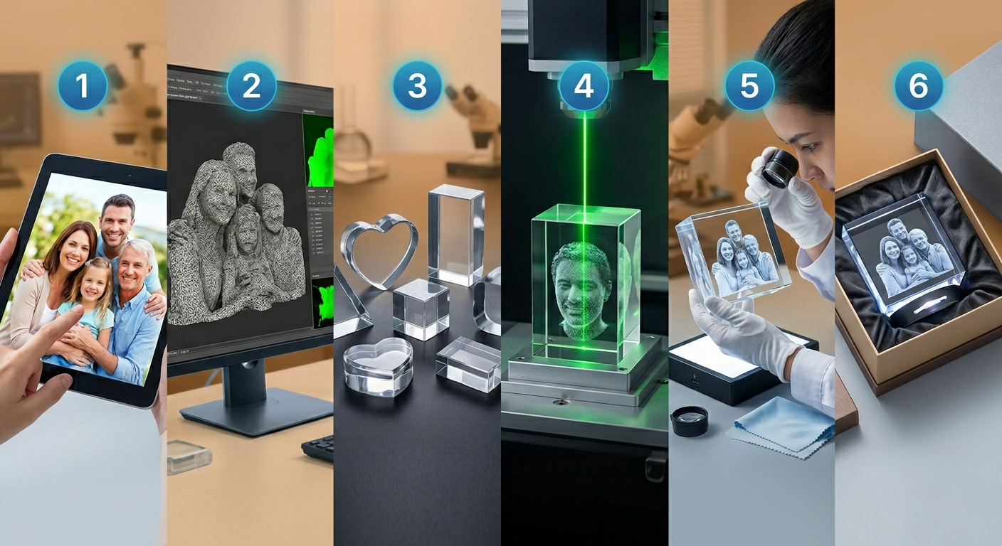 The Step-by-Step 3D Crystal Engraving Process: How Your Photo Becomes a Timeless Keepsake