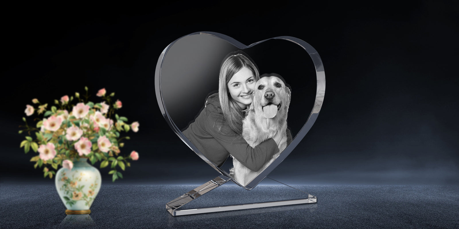 Transform Photos into a Personalised Crystal Heart