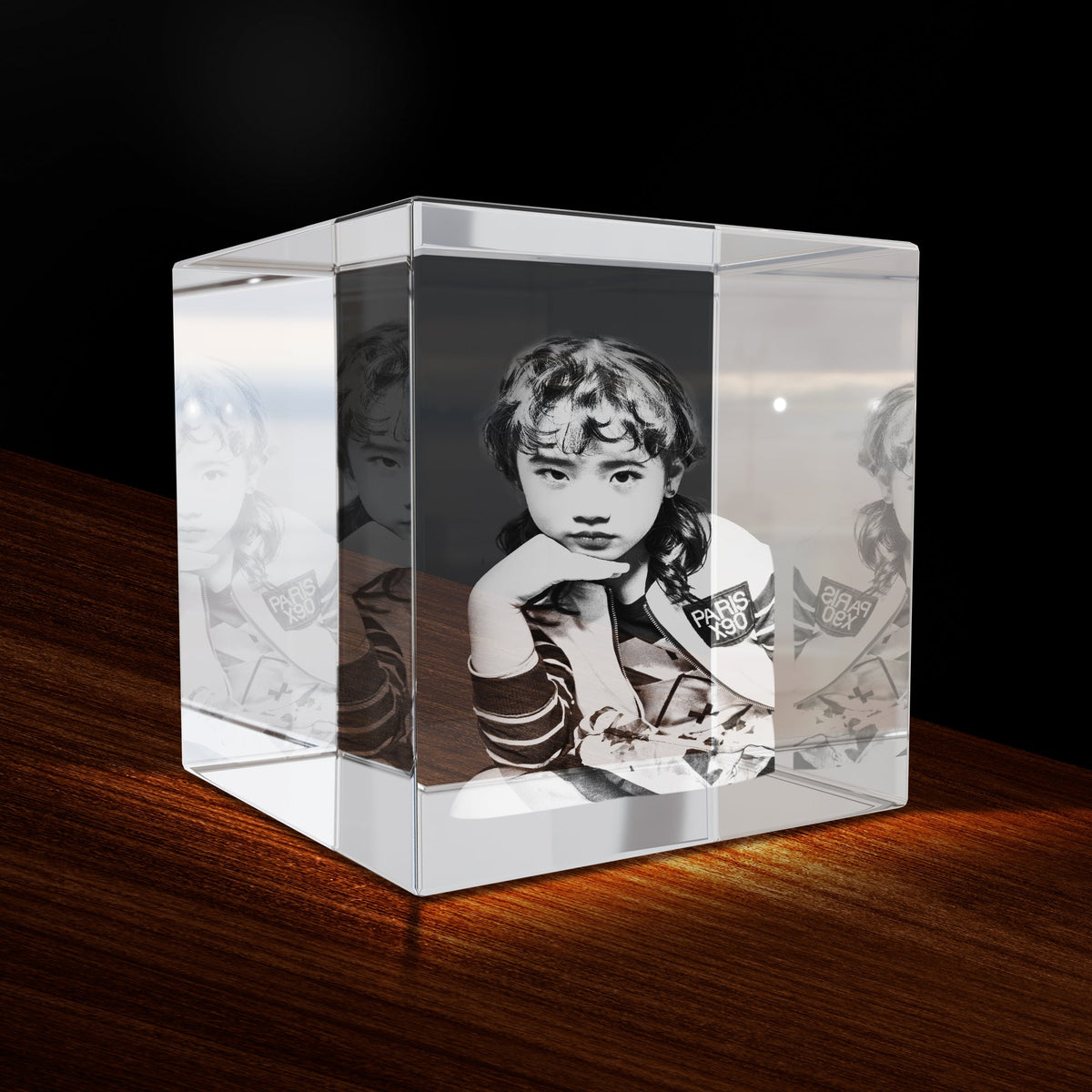 3D Photo Engraving Crystal - Square GEMGLOW 3D